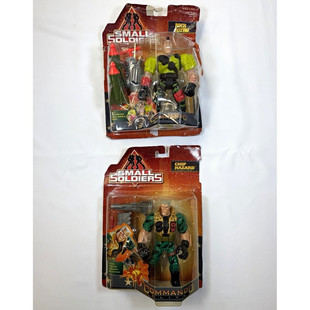 Kenner 1998 Small Soldiers Commando Elite Chip Hazard & Nick Nitro Boxed